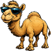 Kamel mit Sonnenbrille