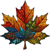 Kaleidoscope Autumn Leaf