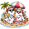 Summer Ghosts on the Beach