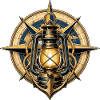 Luminous compass and anchor