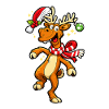 Funny Reindeer Dancing Christmas Moose