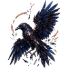 Raven Mosaic Night