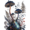 Star Mushrooms and Luminous Gem