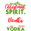Christmas Spirit Vodka Quote Tee