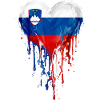 Cœur du drapeau slovène