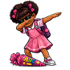 Dabbing ABC-Schützin Afro