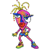 Neon Wild Cartoon Portrait