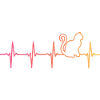 Sunset Cat Heartbeat Cats