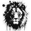 Black Lion Splash Art