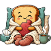 Cuddly Bread Heart Warmth