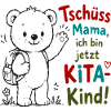 Kita Abschiedsbär mit Gruß