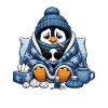 Winter Penguin Cuddly Outfit with Cold