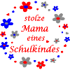stolze Mama eines Schulkindes