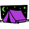 Camping Tent Star Graphic