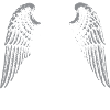 Gothic Monogram with Angel Wings