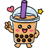 Cute Kawaii Boba Bubble Tea Character