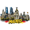 Madrid Graffiti Skyline