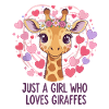 Giraffe Love Girl GIRAFFE