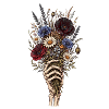Skeletal Hand with Wildflower Bouquet