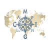 World Map Compass Camping