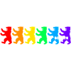 Berliner Bären / Regenbogenfarben