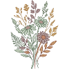 Wildblumen-Bouquet-Tee