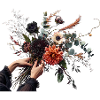 Bouquet nocturne de dahlias
