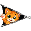 Cute Kitten Zipper Cat