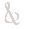 Brown Ampersand in a dot pattern