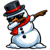 Dabbing Snowman