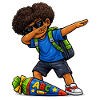 Dabbing ABC Sagittarius Afro