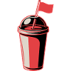 Red Flag Becher