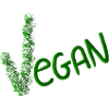 Vegan Statement in Green Brush