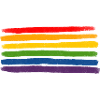 Rainbow Stripes LGBTQIA+-