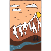Mountain Landscape Sunset