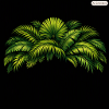 Palm Leaves Neon Contrast