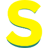 Letter S Sign - yellow 