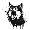 Wildwolf-Tintenspritzer