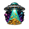 UFO-Landing Goldschatzstrahl