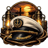 Captain's hat in the evening light