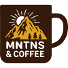 Mountains Coffee Mug Badge