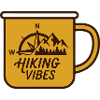 Wanderlust Mug Compass Logo