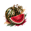 Pastèque glamure léopard
