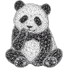 Geometric Panda Pattern