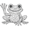 Top Frog Mesh Piece Design