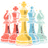 Aspect comique des pièces d’échecs