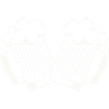 Tapping beer glasses