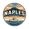 Retro Naples Mount Vesuvius Badge