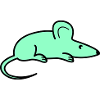 Mint Mouse Silhouette
