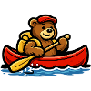 Paddle Adventure Bear in Canoe